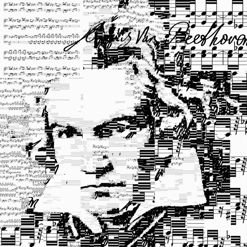 Beethoven. Sheet music from Piano Sonata No 8 - Pathétique