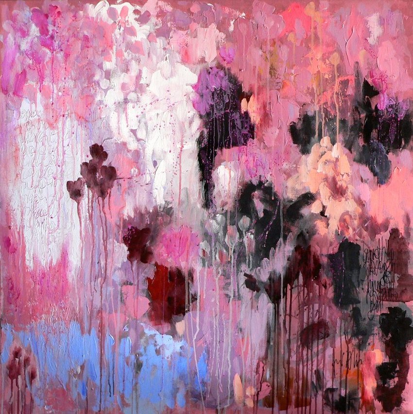 Abstract impressions 3. Acrylic on canvas. 100x100cm.