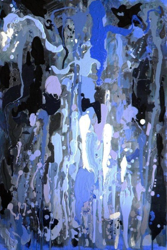 Abstract impressions 4. Acrylic on canvas. 54x81cm.