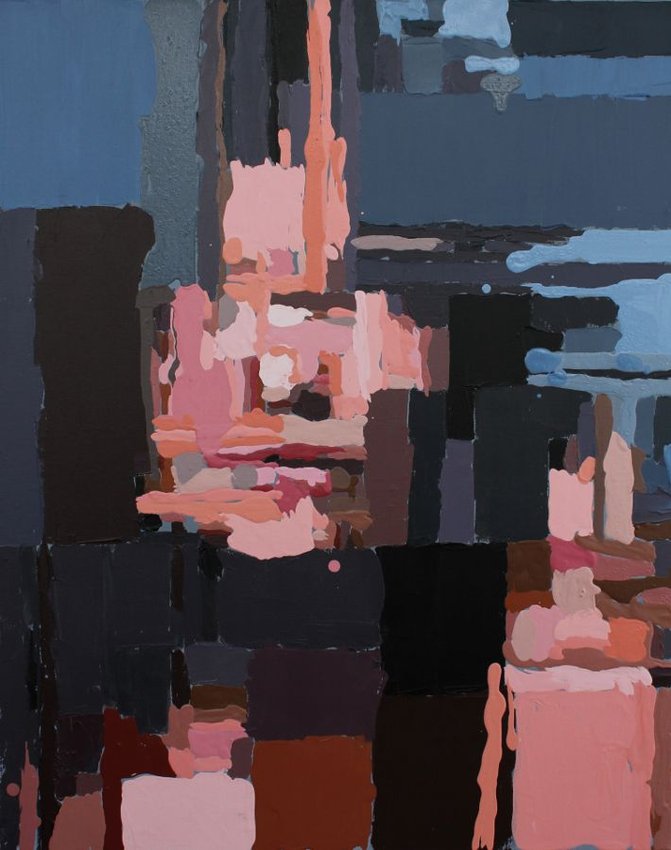 Divided personality 2. Acrylic on canvas. 81x65cm.