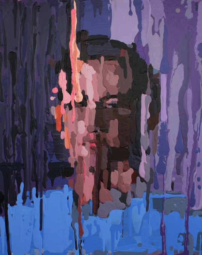 Divided personality 3. Acrylic on canvas. 81x65cm.