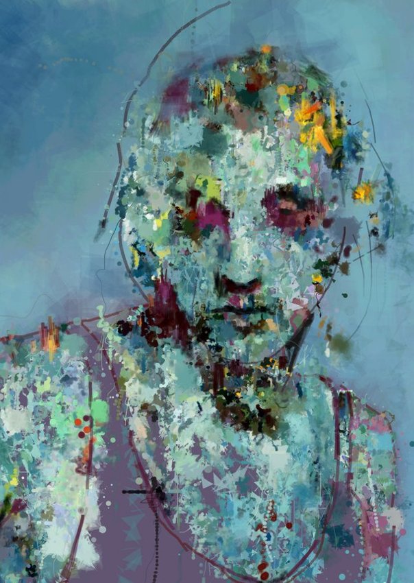 Luna. Generative and procedural on textured archival paper. Pigmented inks. 50x70cm. Edition of 1.