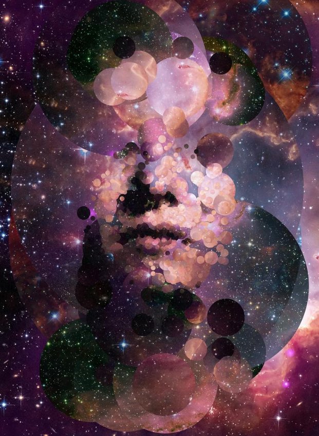 Stardust generative portrait