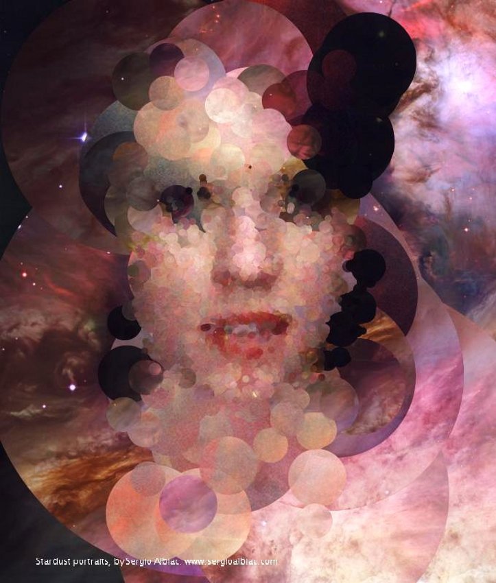Stardust generative portrait