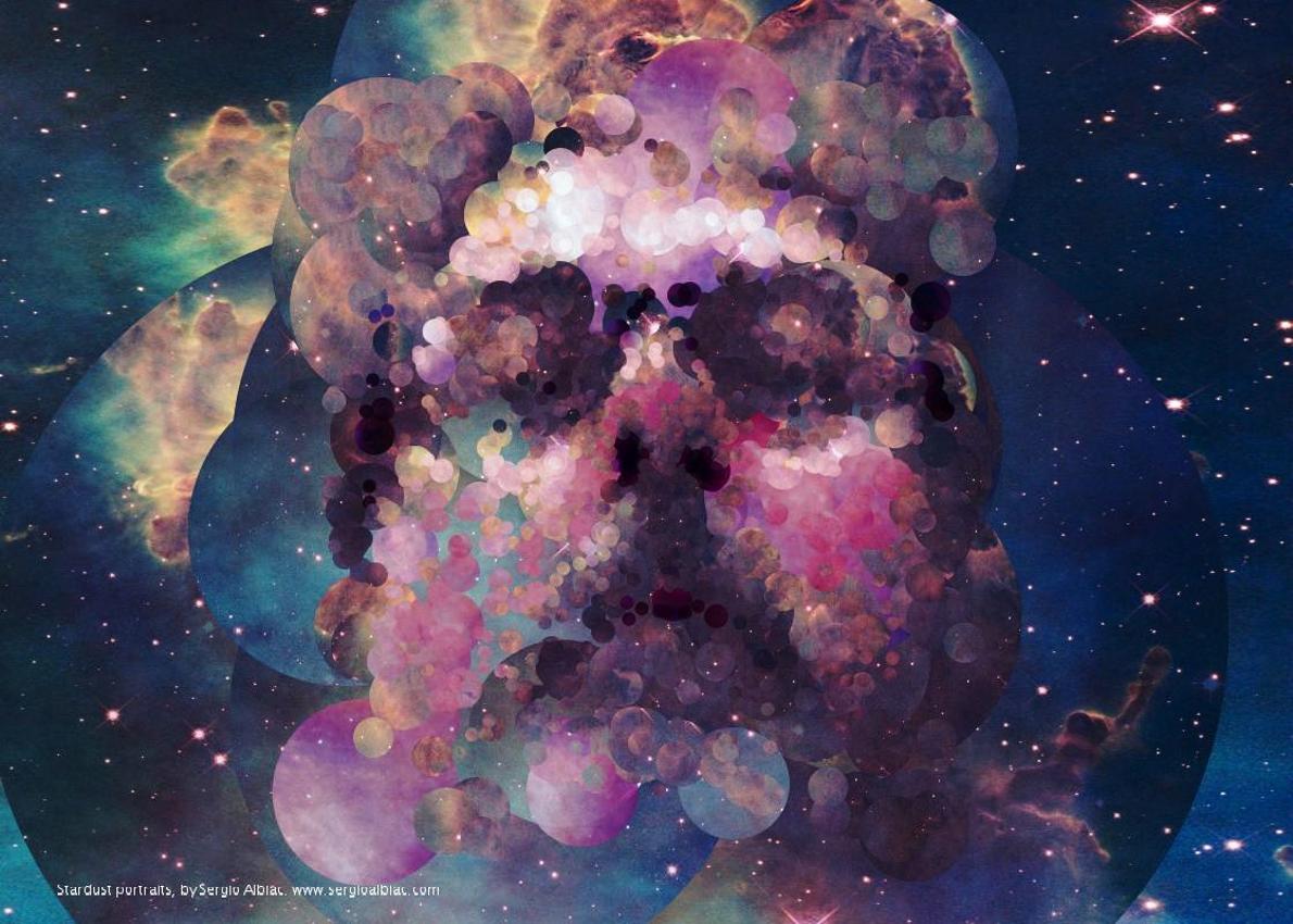 Stardust generative portrait