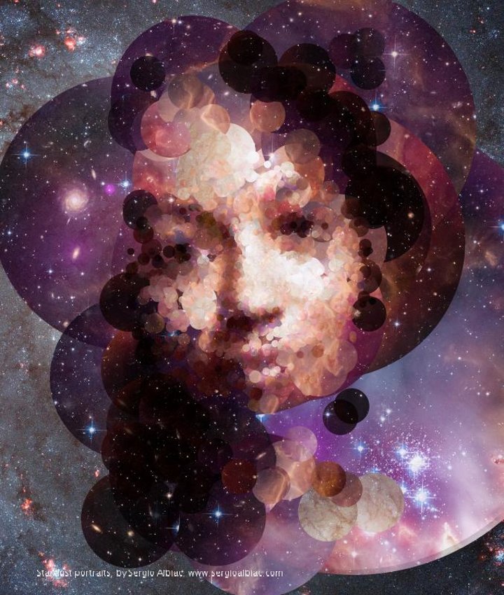 Stardust generative portrait