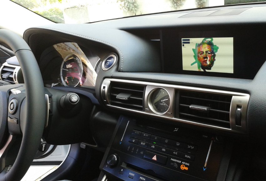 Art installation. Onboard display